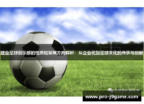 建业足球俱乐部的性质和发展方向解析：从企业化到足球文化的传承与创新